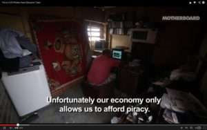 Desafortunadamente nuestra economía sólo nos permite adquirir piratería